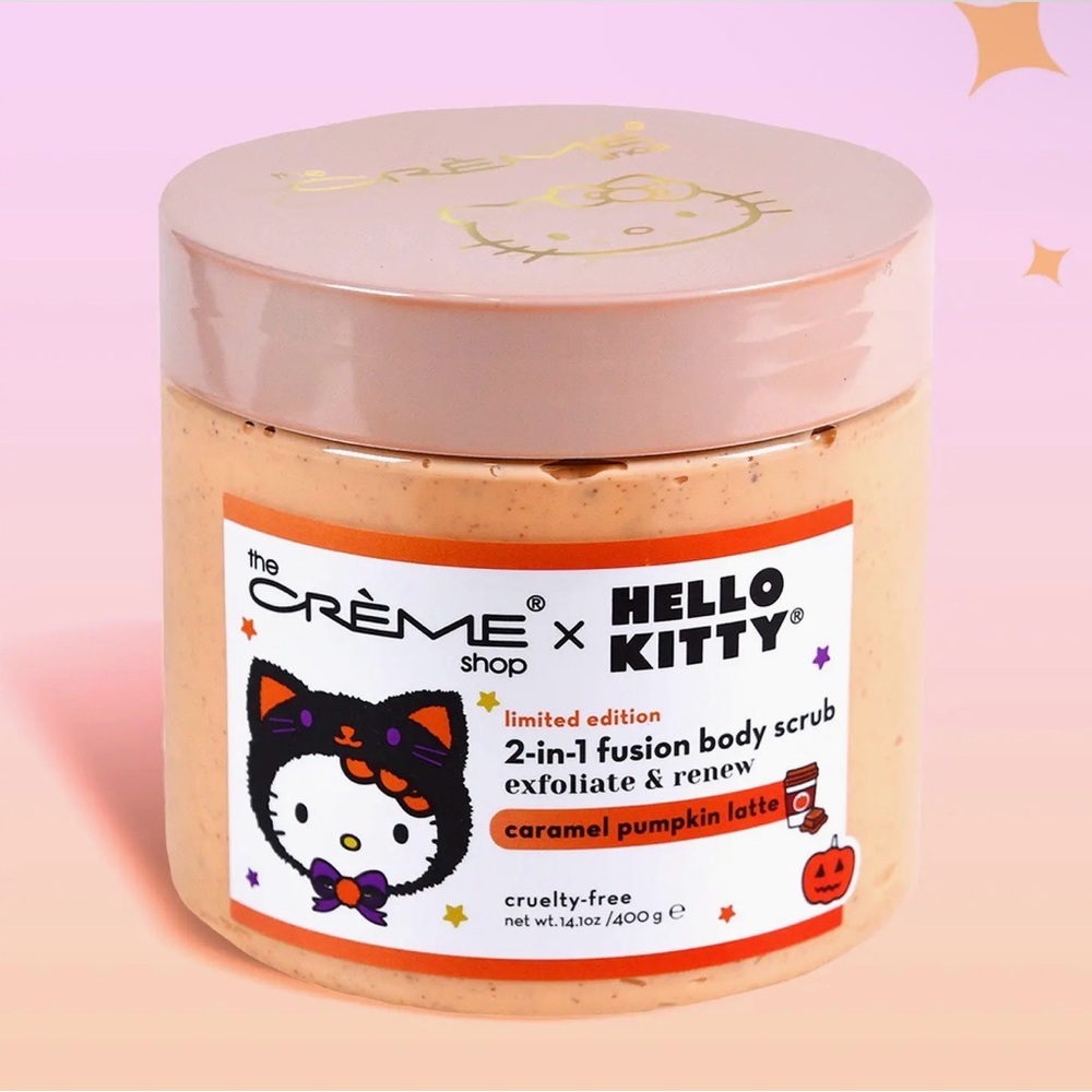 The Crème Shop x Hello Kitty 2-in-1 Fusion Body Scrub - Caramel Pumpkin Latte